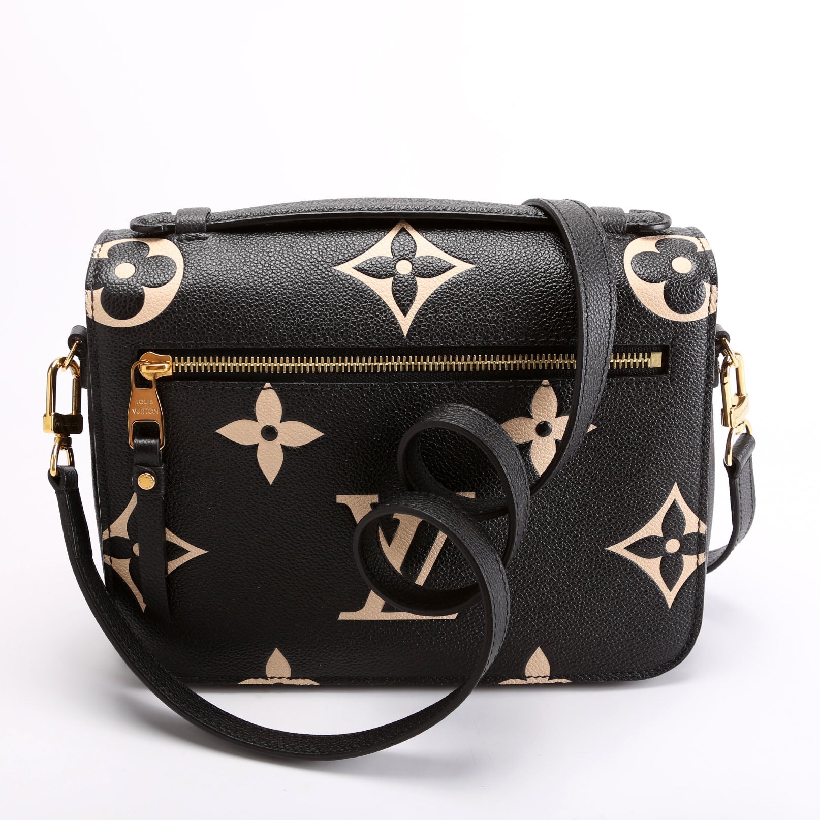 Pochette Metis Empreinte Bicolor Black/Beige