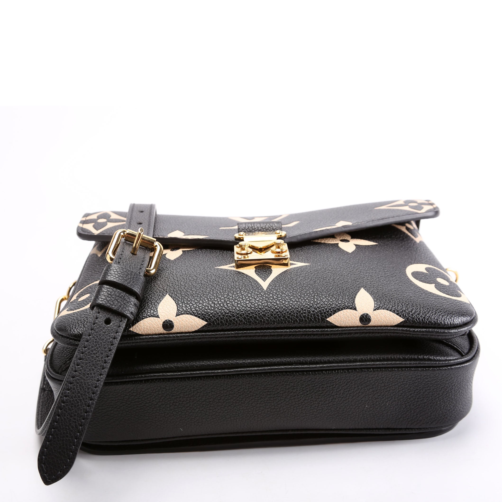 Pochette Metis Empreinte Bicolor Black/Beige