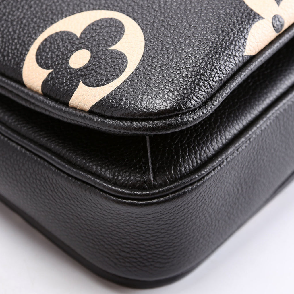 Pochette Metis Empreinte Bicolor Black/Beige