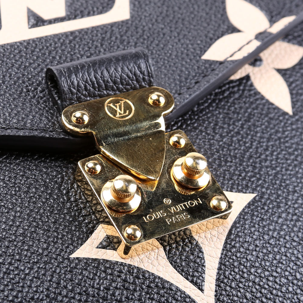 Pochette Metis Empreinte Bicolor Black/Beige