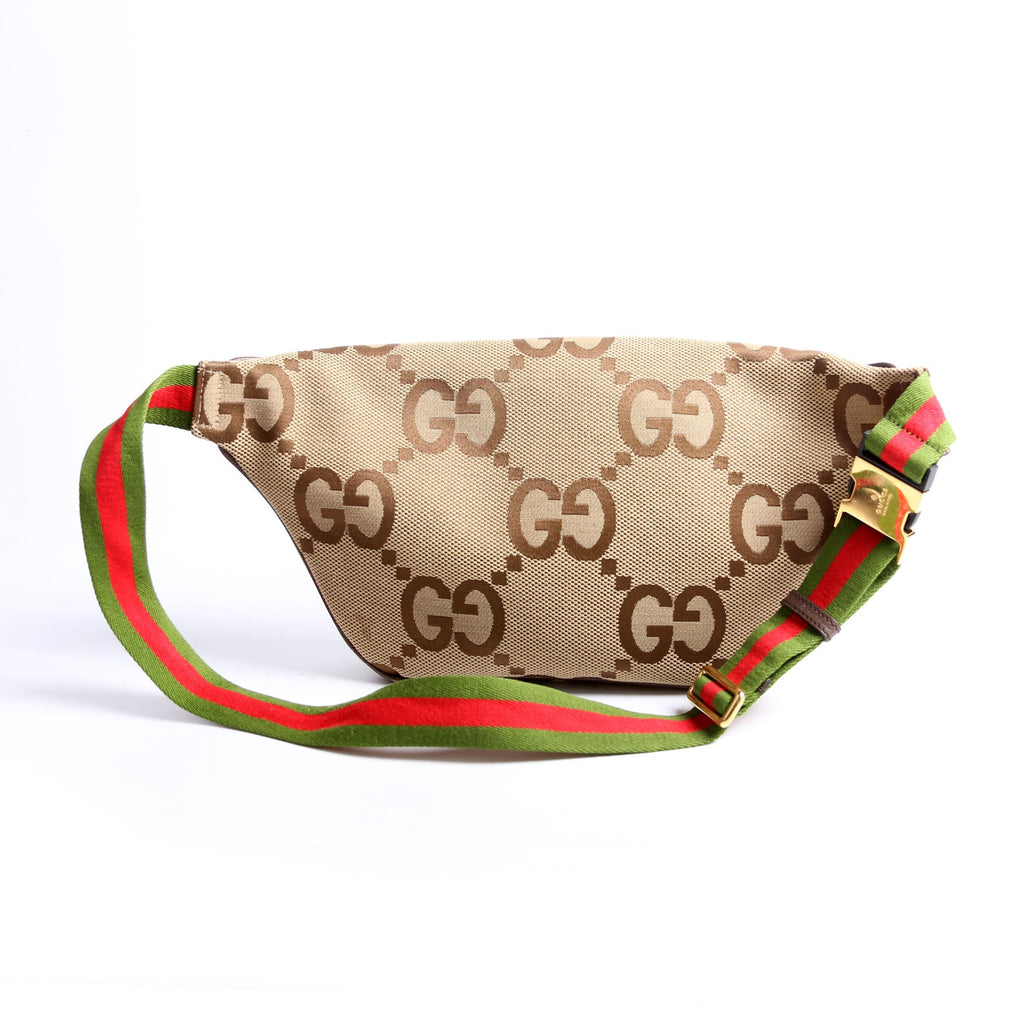 696031 Jumbo GG Canvas Belt Bag Tan/Brown