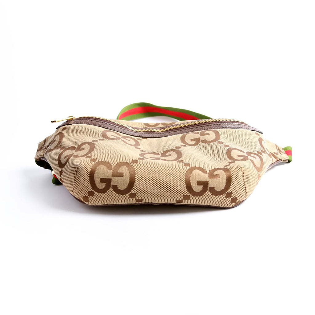 696031 Jumbo GG Canvas Belt Bag Tan/Brown