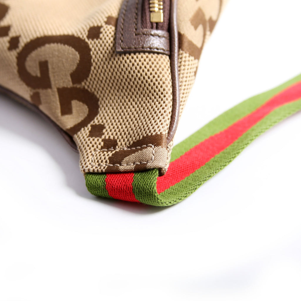696031 Jumbo GG Canvas Belt Bag Tan/Brown