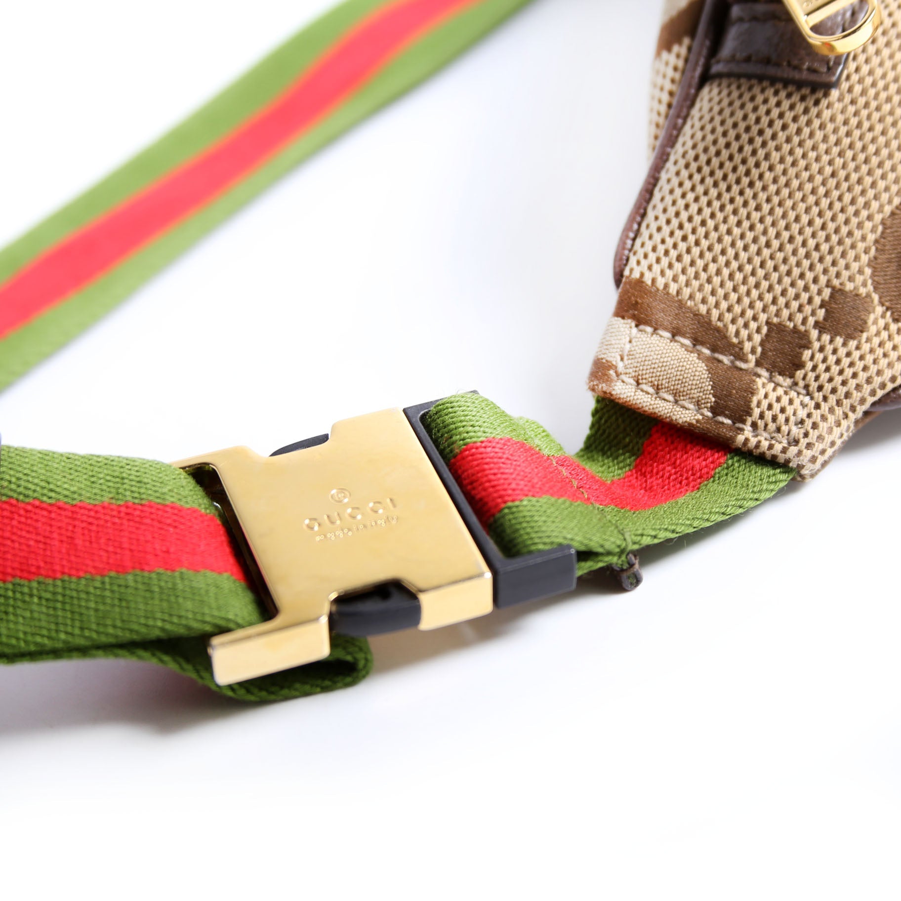 696031 Jumbo GG Canvas Belt Bag Tan/Brown