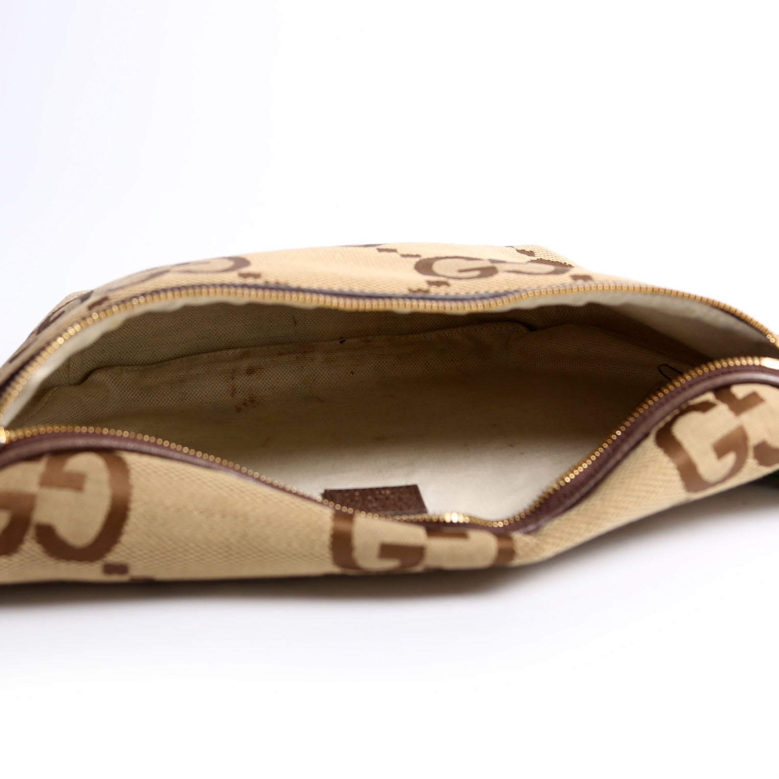 696031 Jumbo GG Canvas Belt Bag Tan/Brown