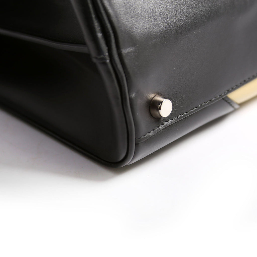 564714 Zumi Top Handle Medium Black/Beige