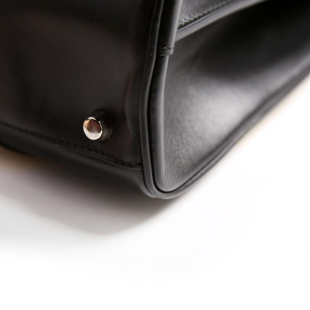 564714 Zumi Top Handle Medium Black/Beige