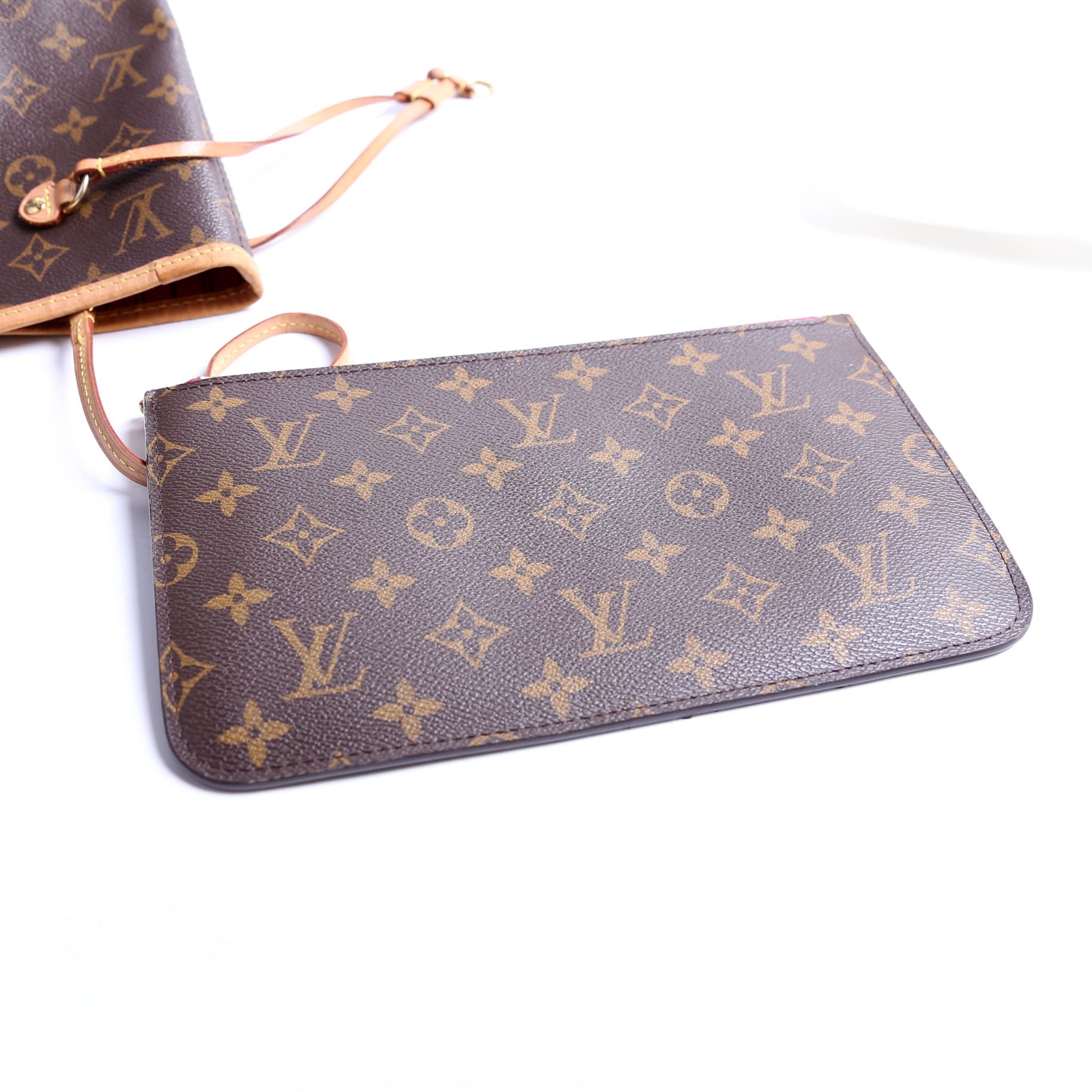 Neverfull With Wallet MM Monogram Pink