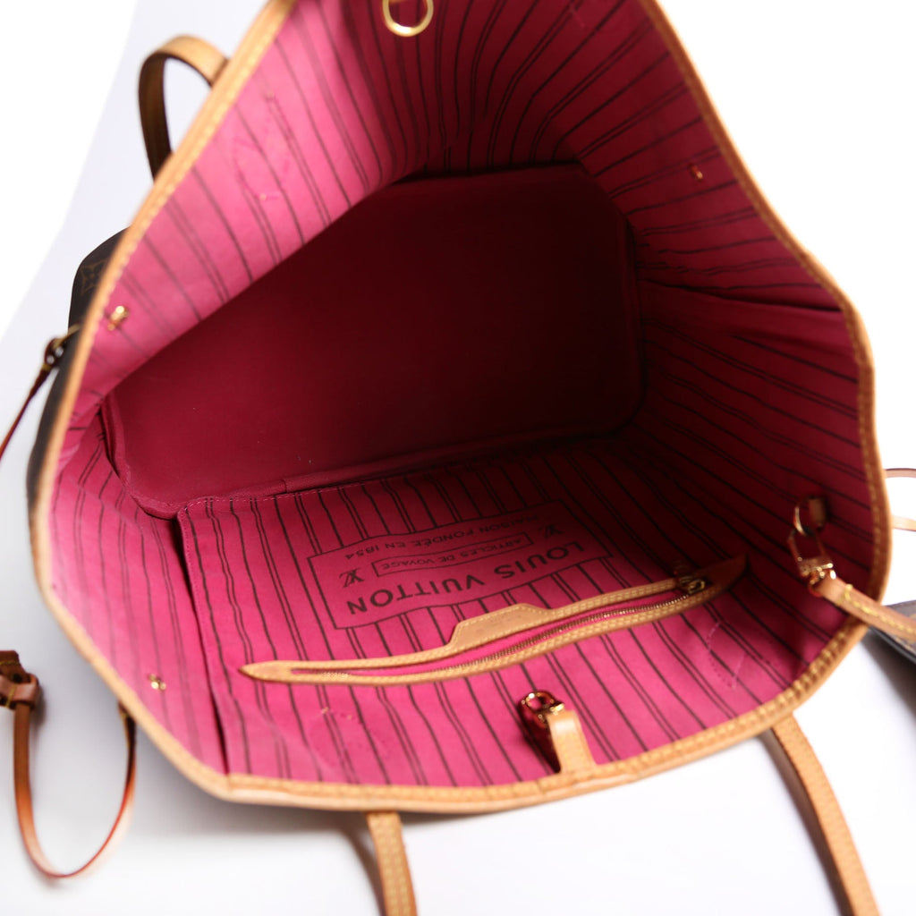 Neverfull With Wallet MM Monogram Pink