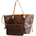 Neverfull With Wallet MM Monogram Pink