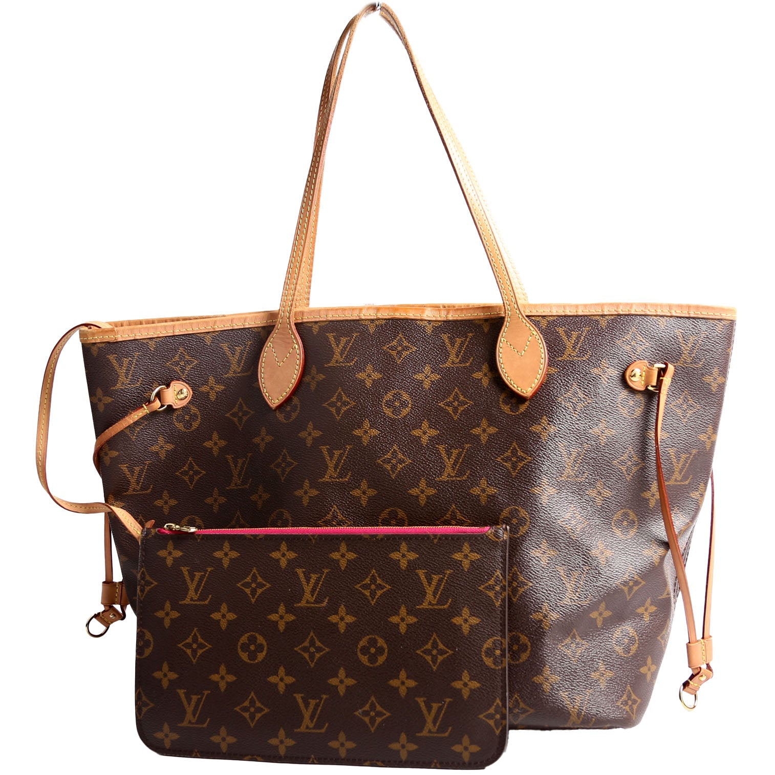 Neverfull With Wallet MM Monogram Pink