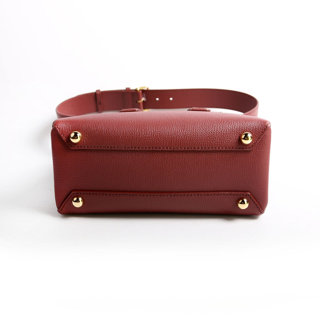 8068558 Banner Tote Small Burgundy