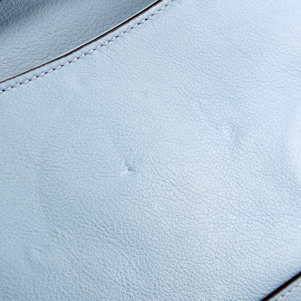 699268 Blondie Leather Shoulder Bag Blue