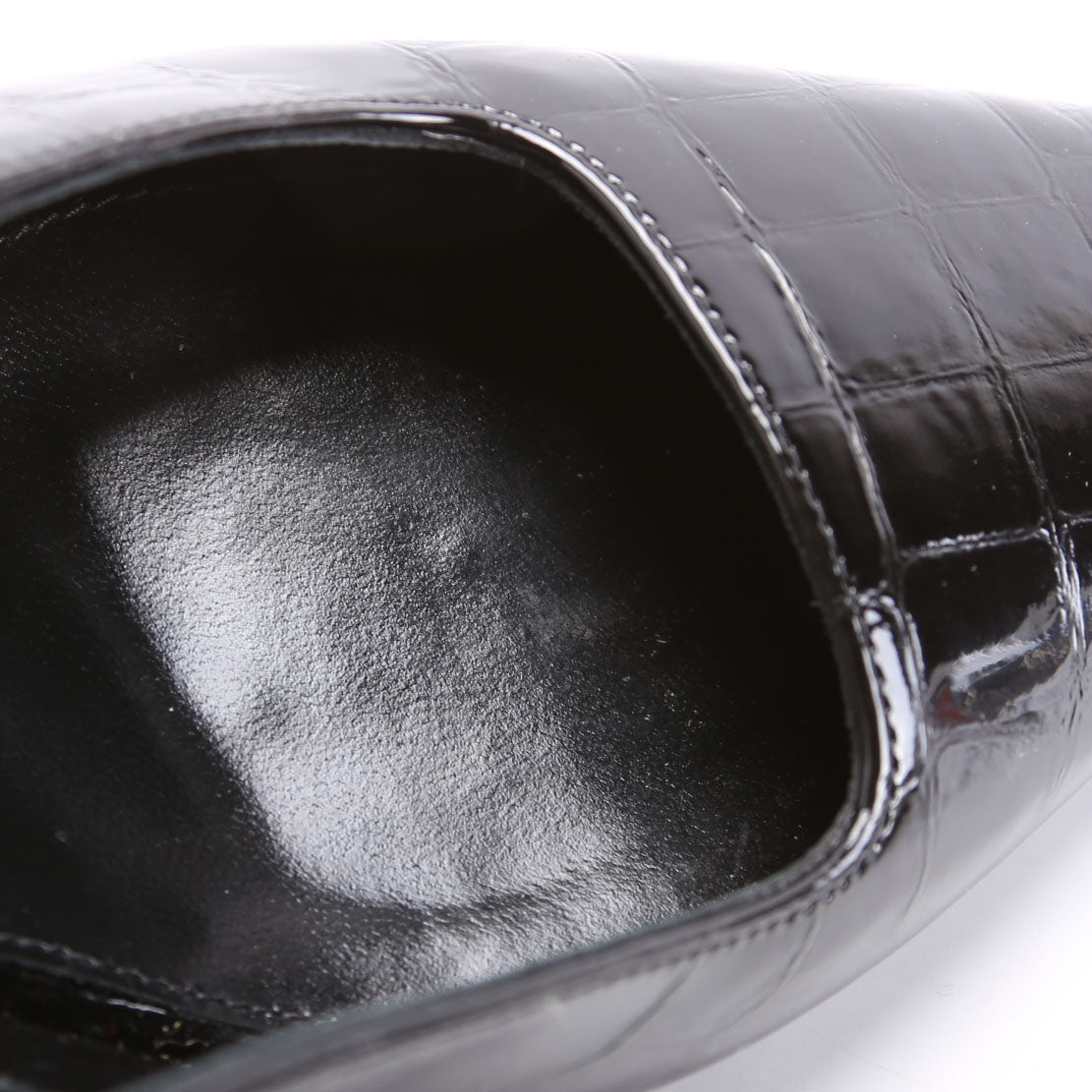 Blake Slingback Crocodile Size 36.5 Black
