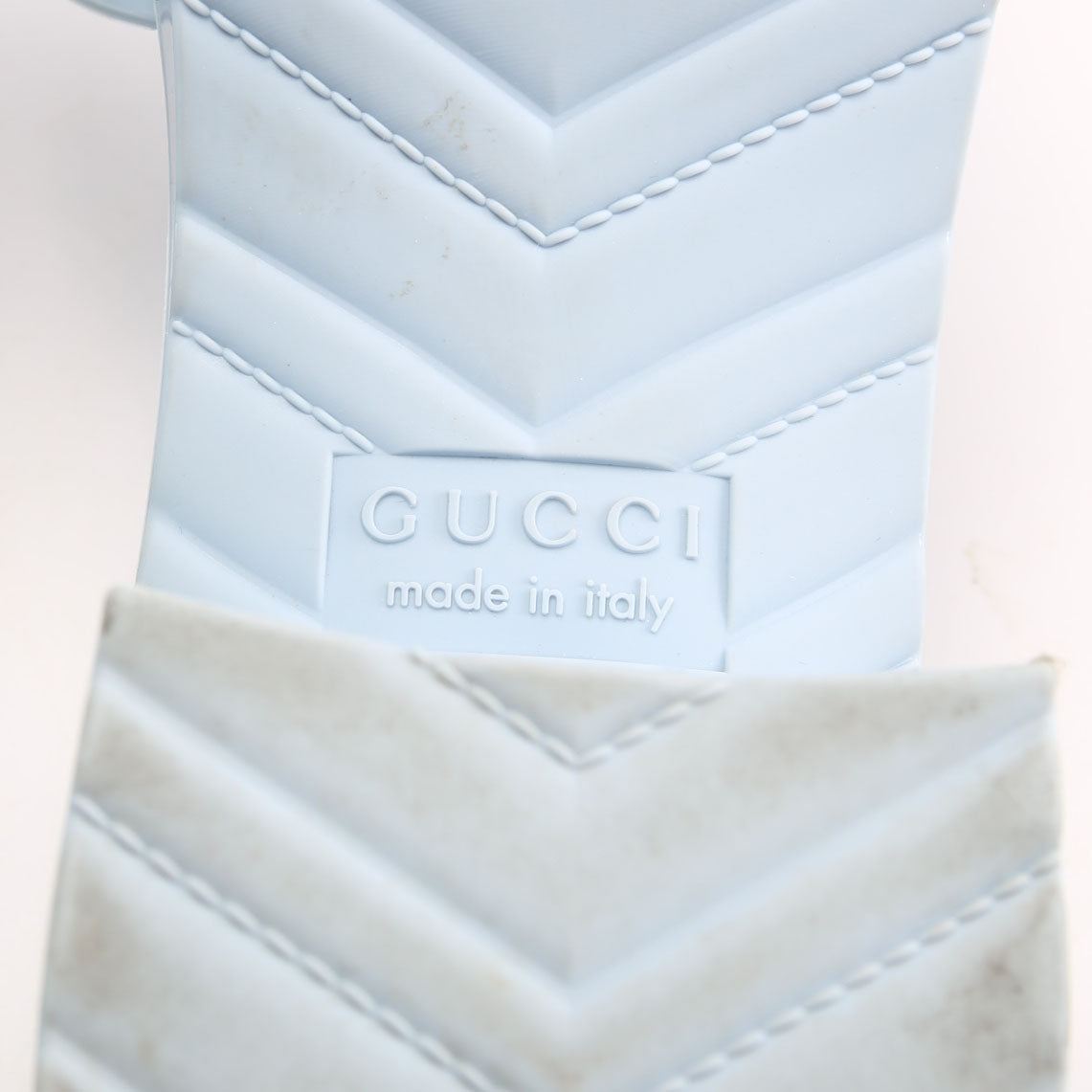 Logo Rubber Slides Size 37 Blue