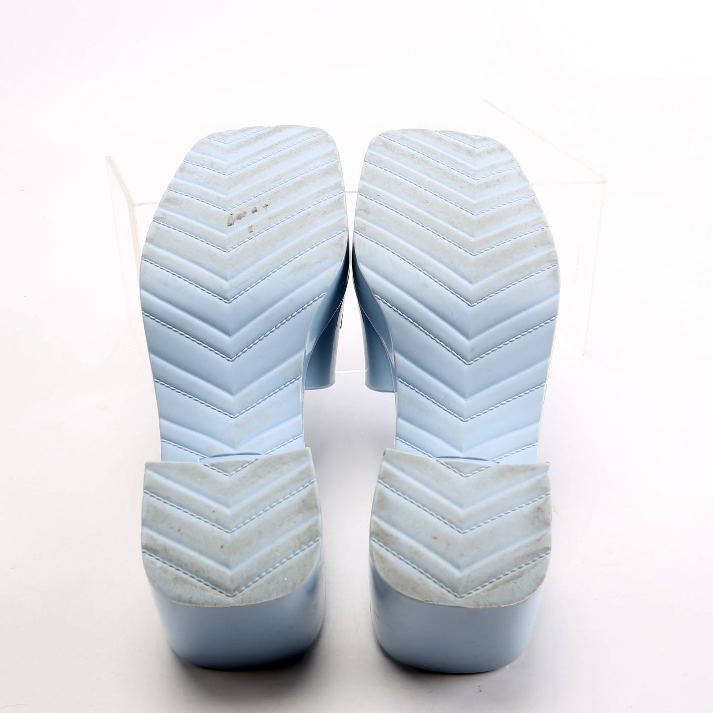 Logo Rubber Slides Size 37 Blue