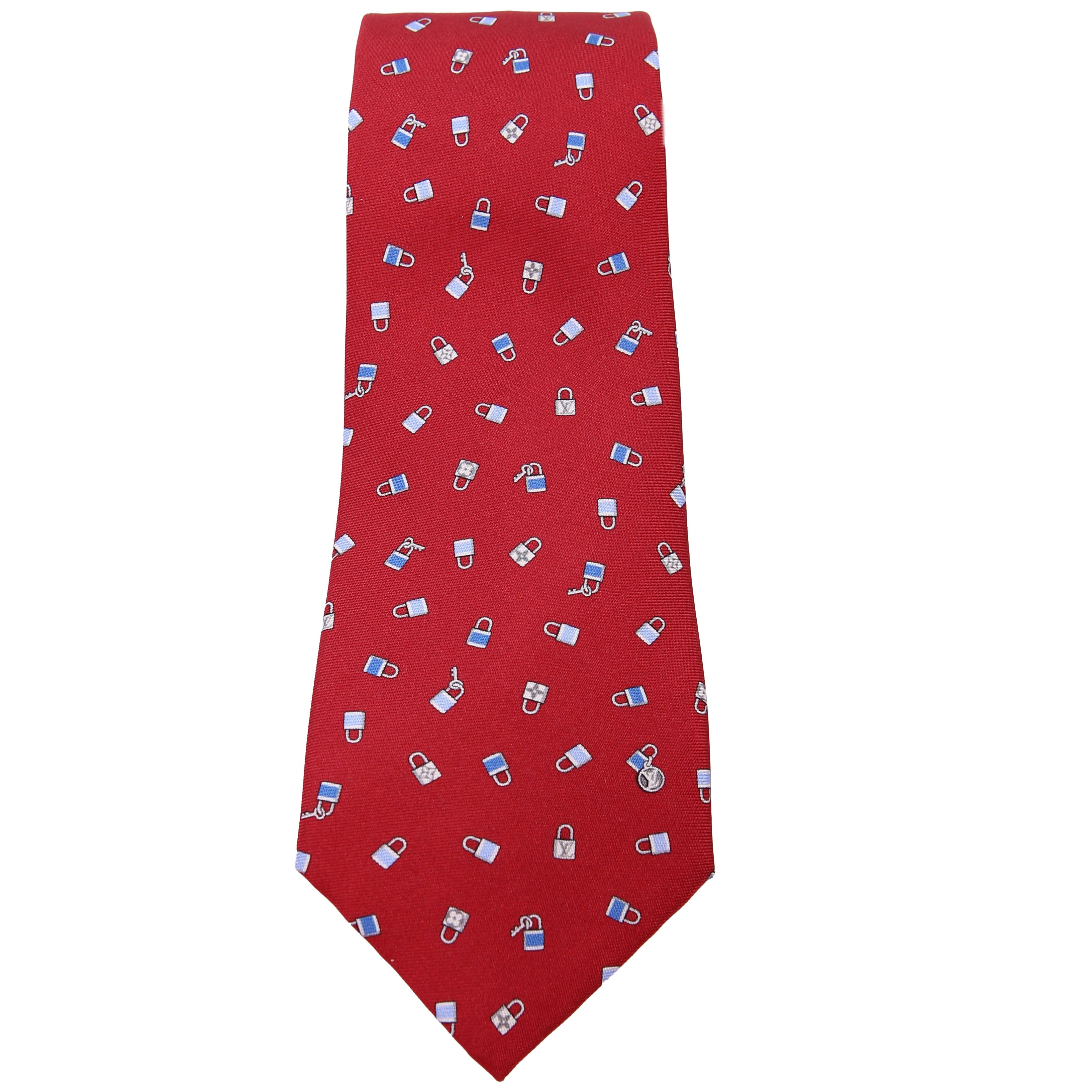 Lockme Silk Tie Red