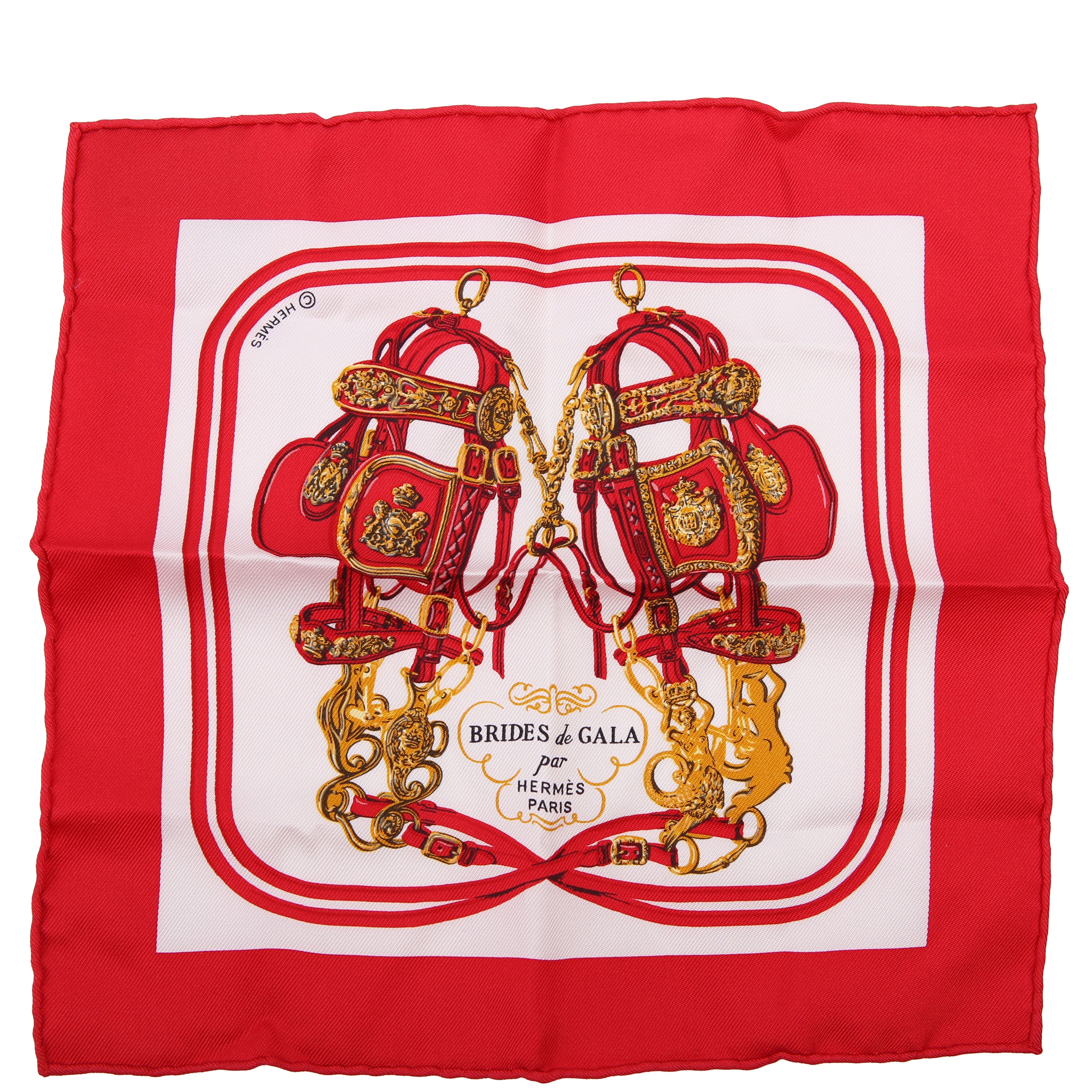 Brides De Gala Wash Nano Silk Scarf Red