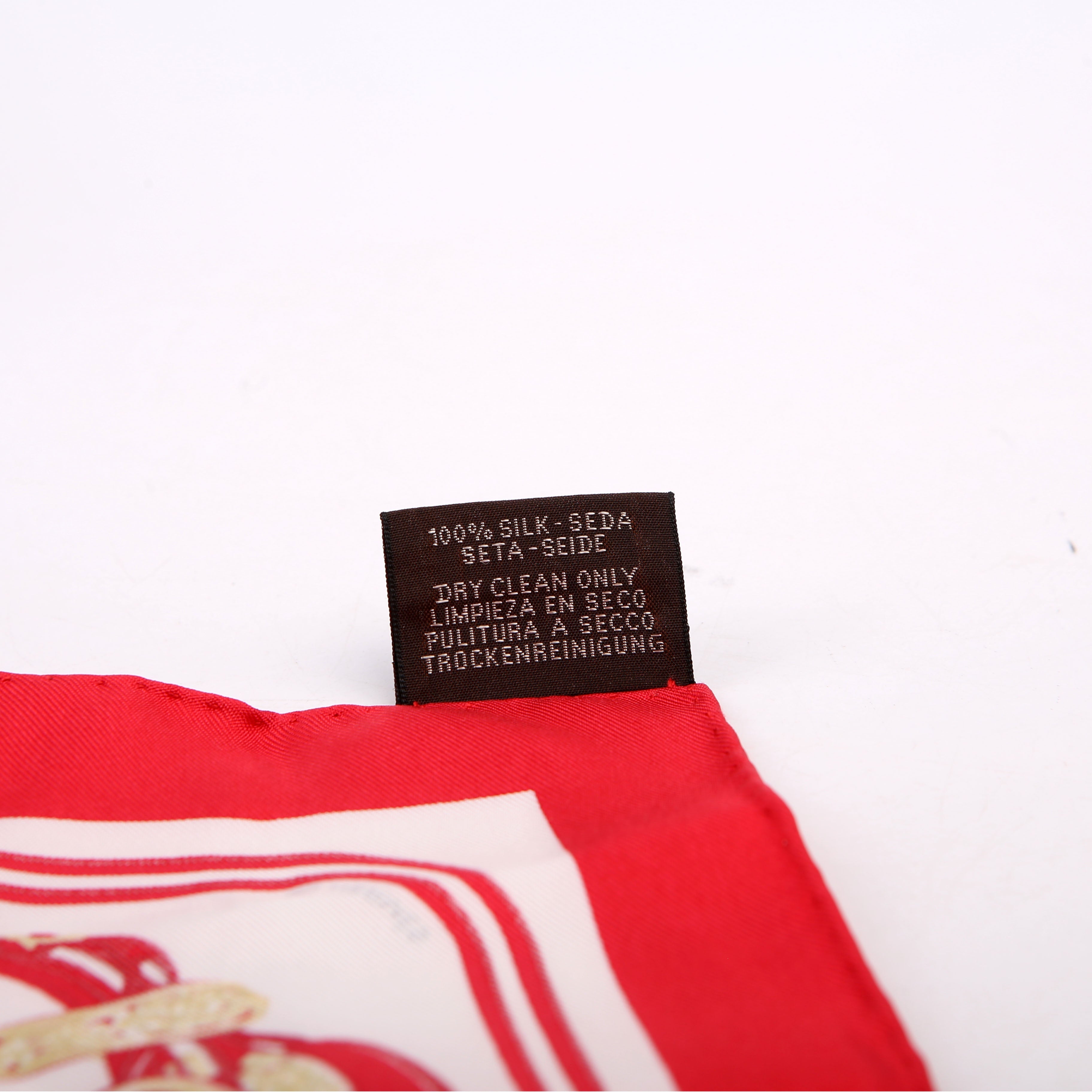 Brides De Gala Wash Nano Silk Scarf Red