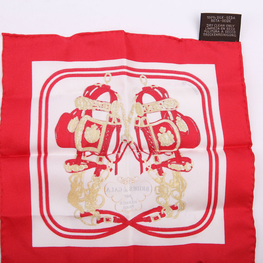 Brides De Gala Wash Nano Silk Scarf Red