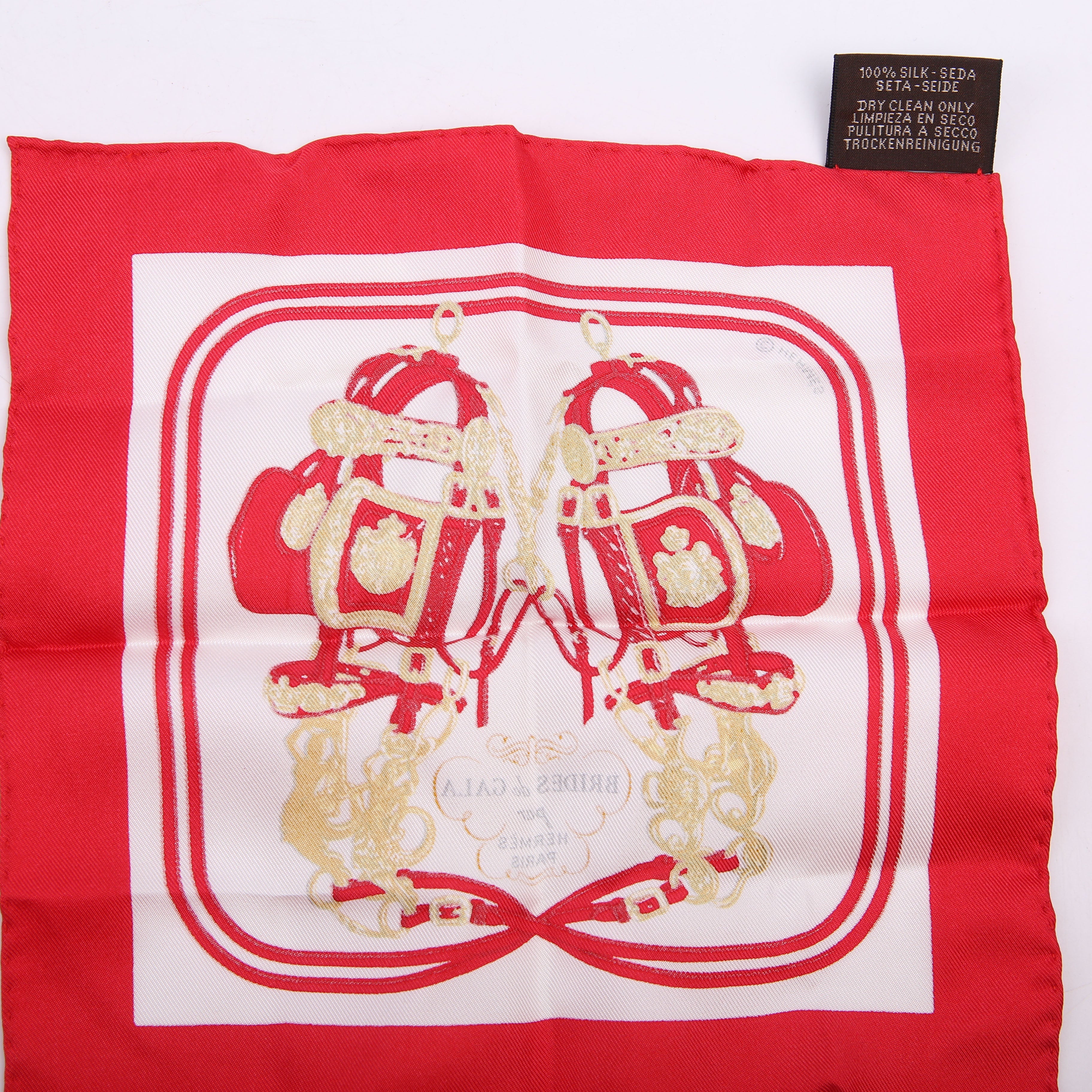 Brides De Gala Wash Nano Silk Scarf Red