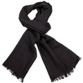 165904 GG Jacquard Knit Scarf Black