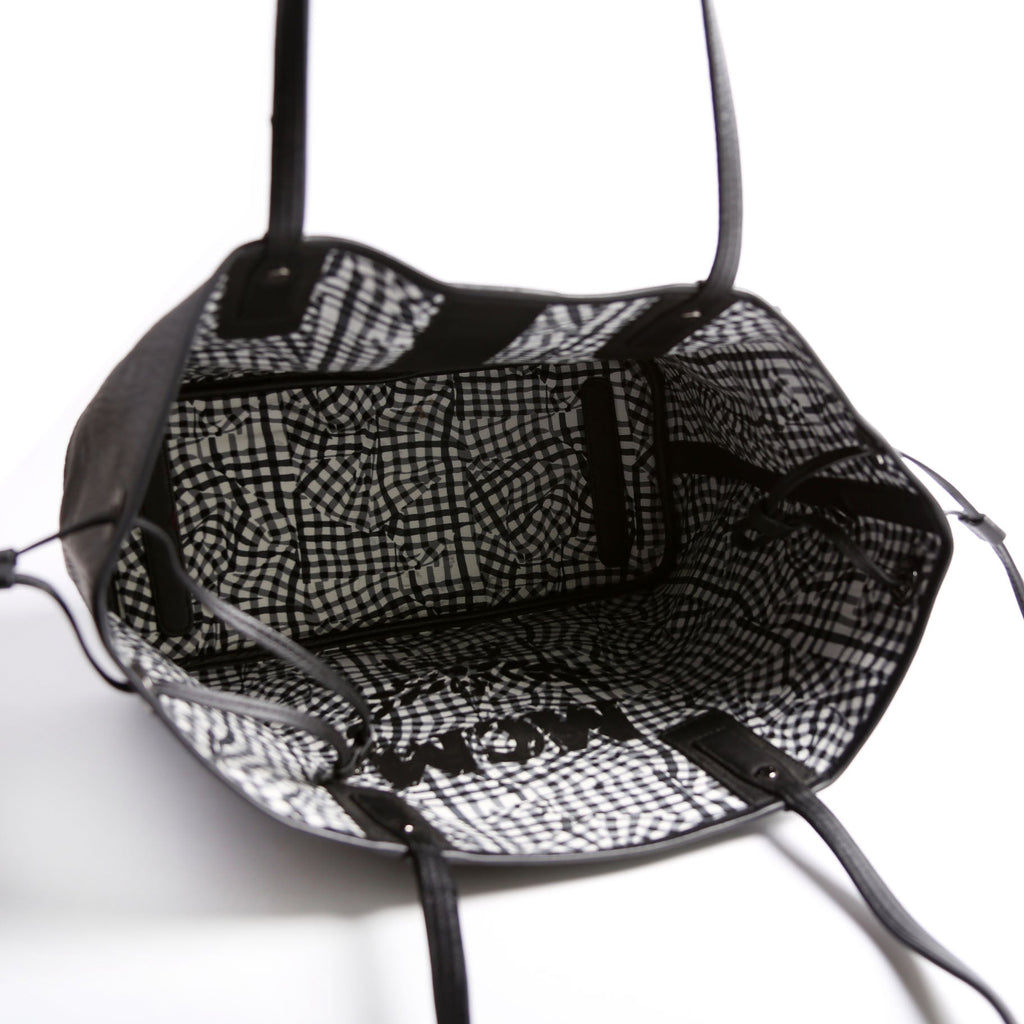 Liz Tote Reversible With Out Pouch Medium Black