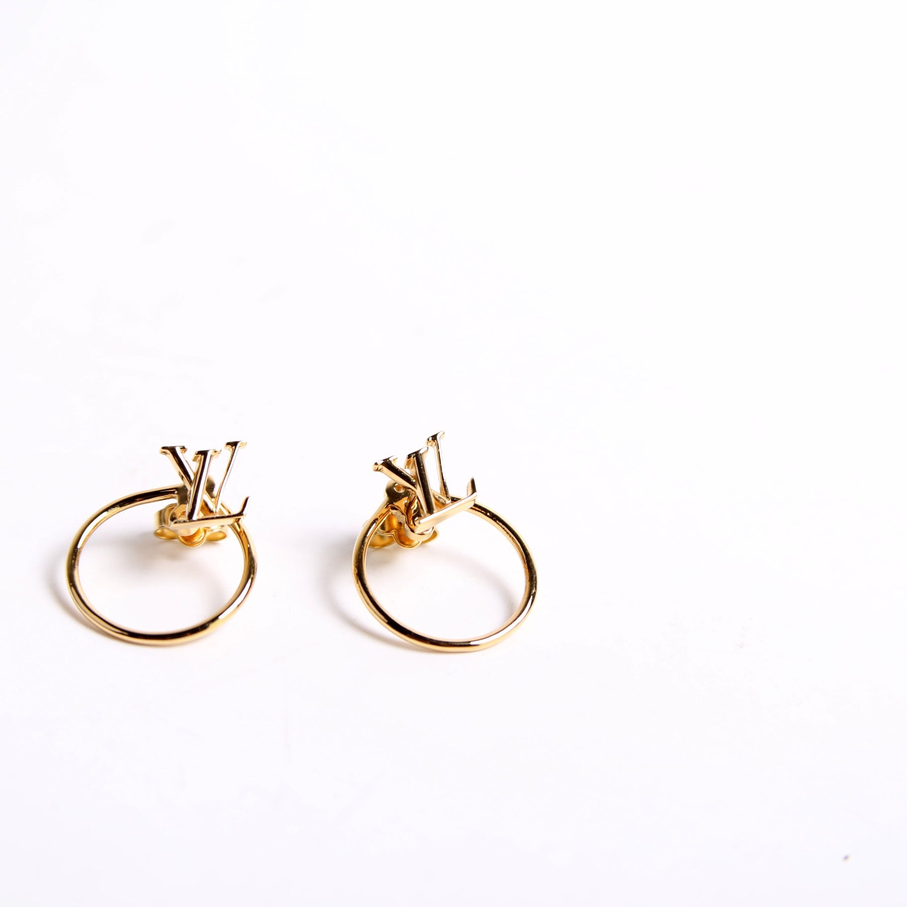 LV Stud Eclipse Hoops