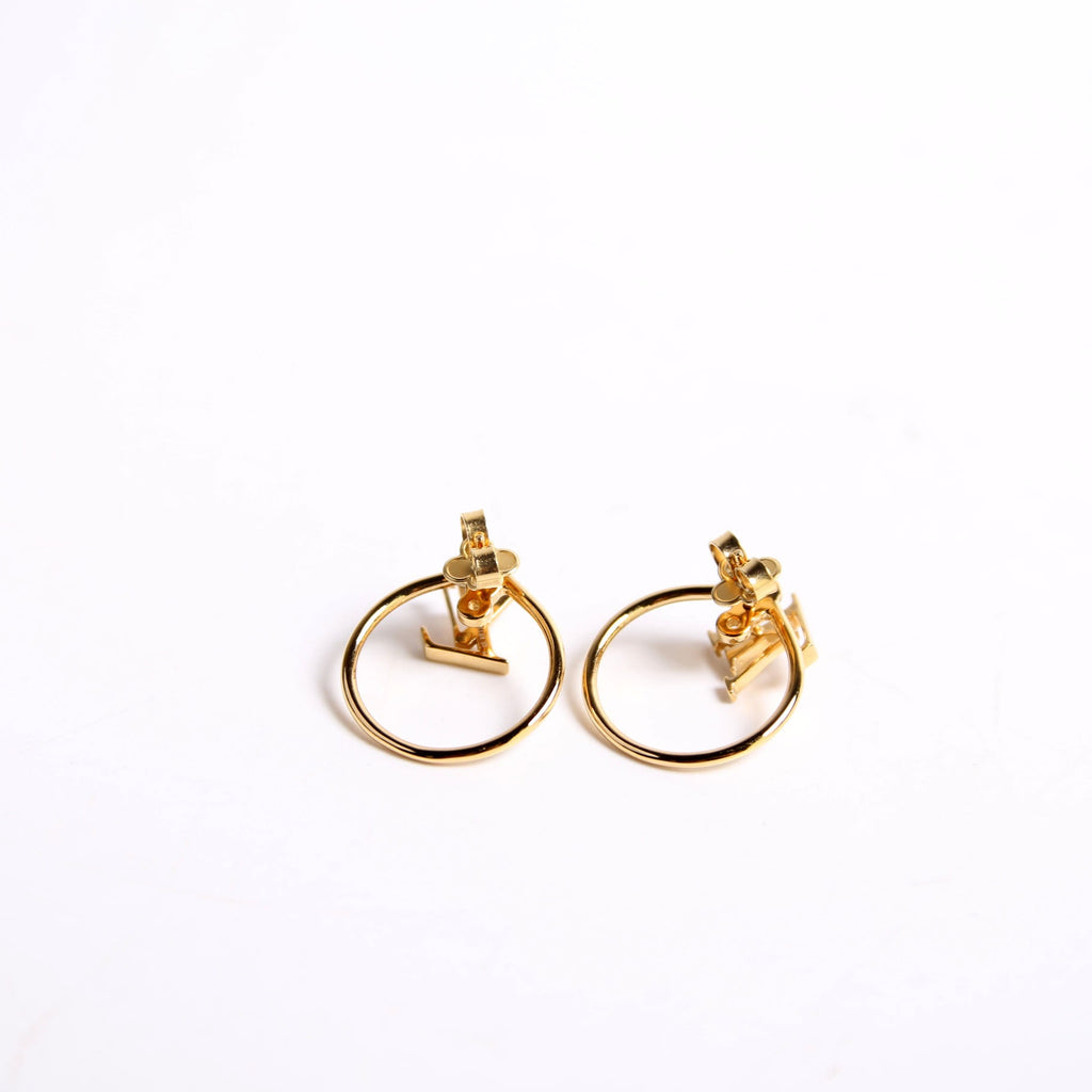 LV Stud Eclipse Hoops