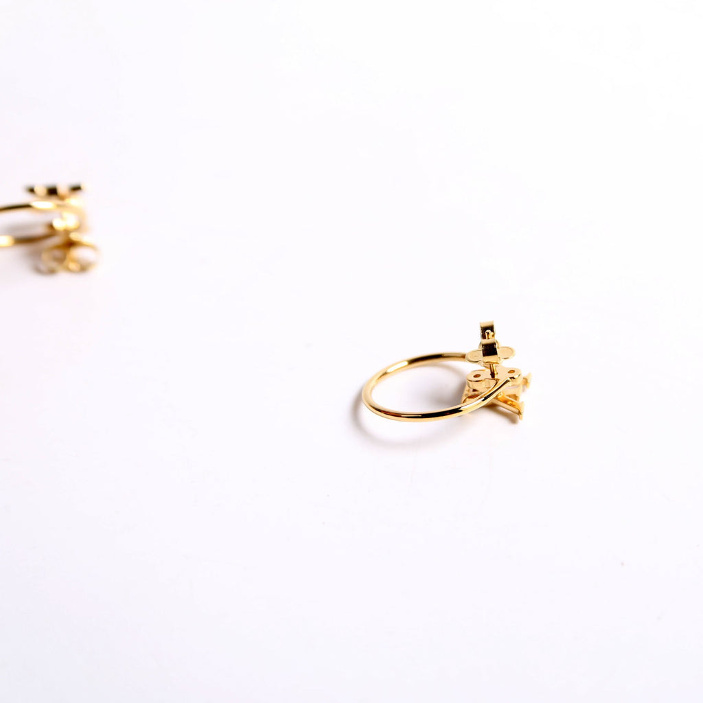 LV Stud Eclipse Hoops