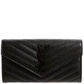 Flap Wallet Large Grain De 372264 Black
