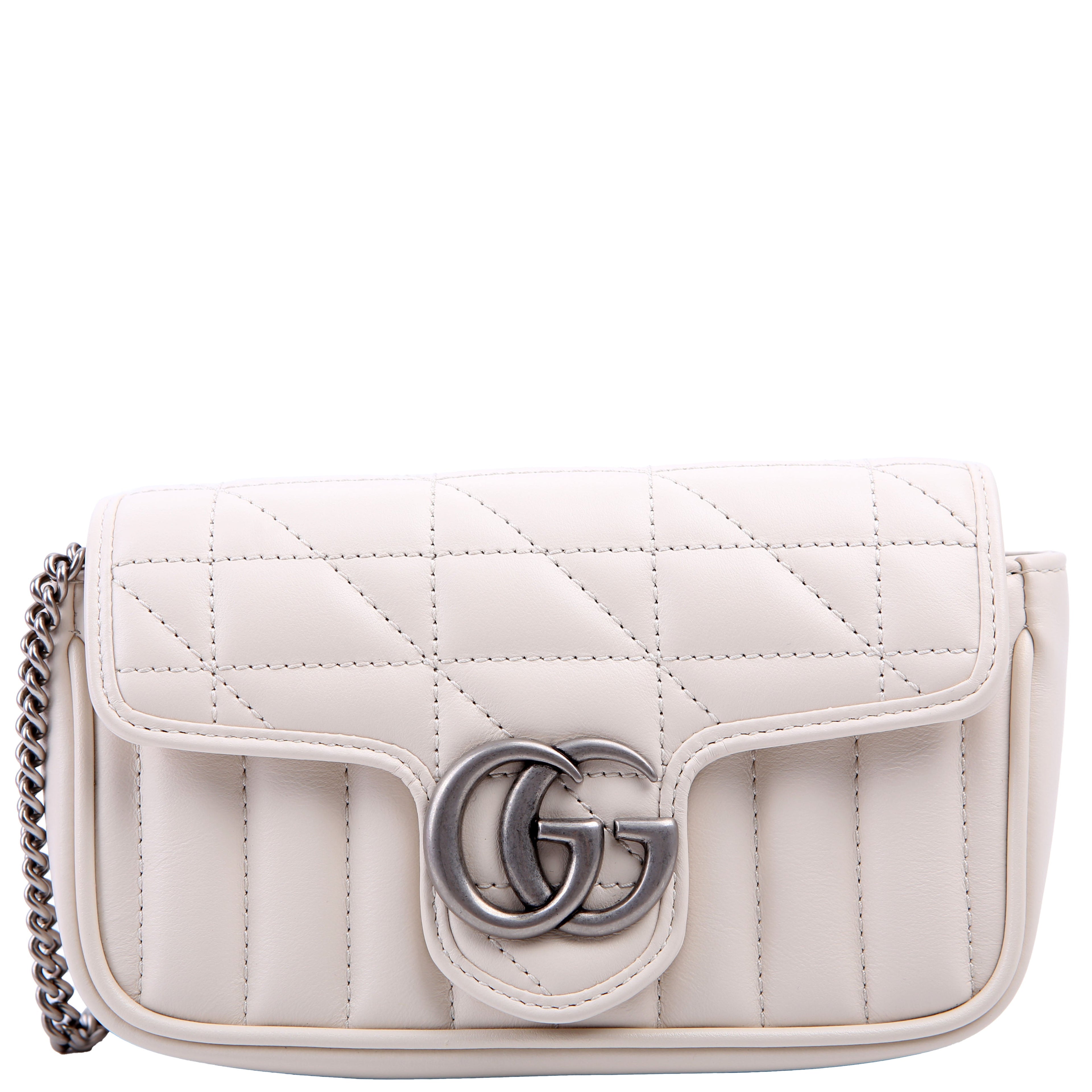 476433 Marmont Aria Super Mini Flap White
