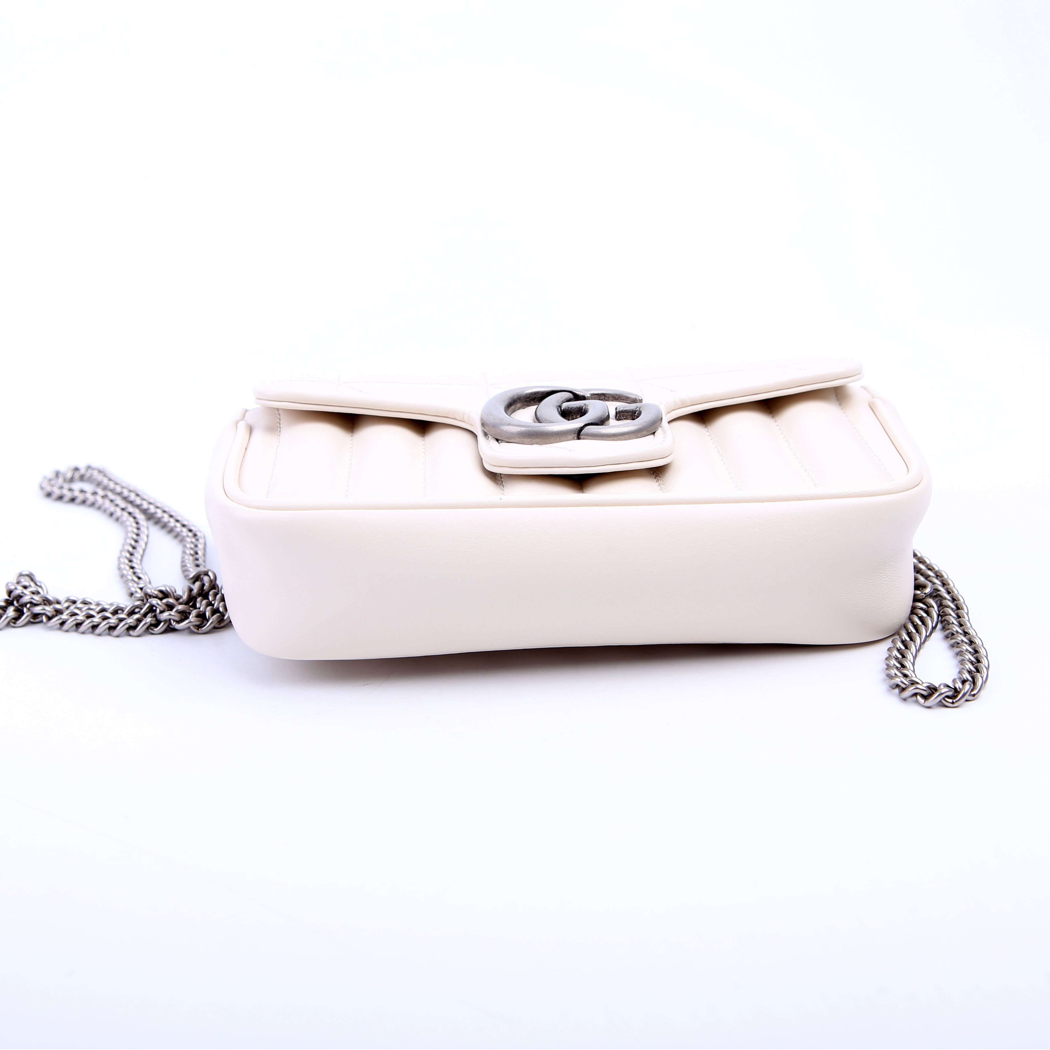 476433 Marmont Aria Super Mini Flap White