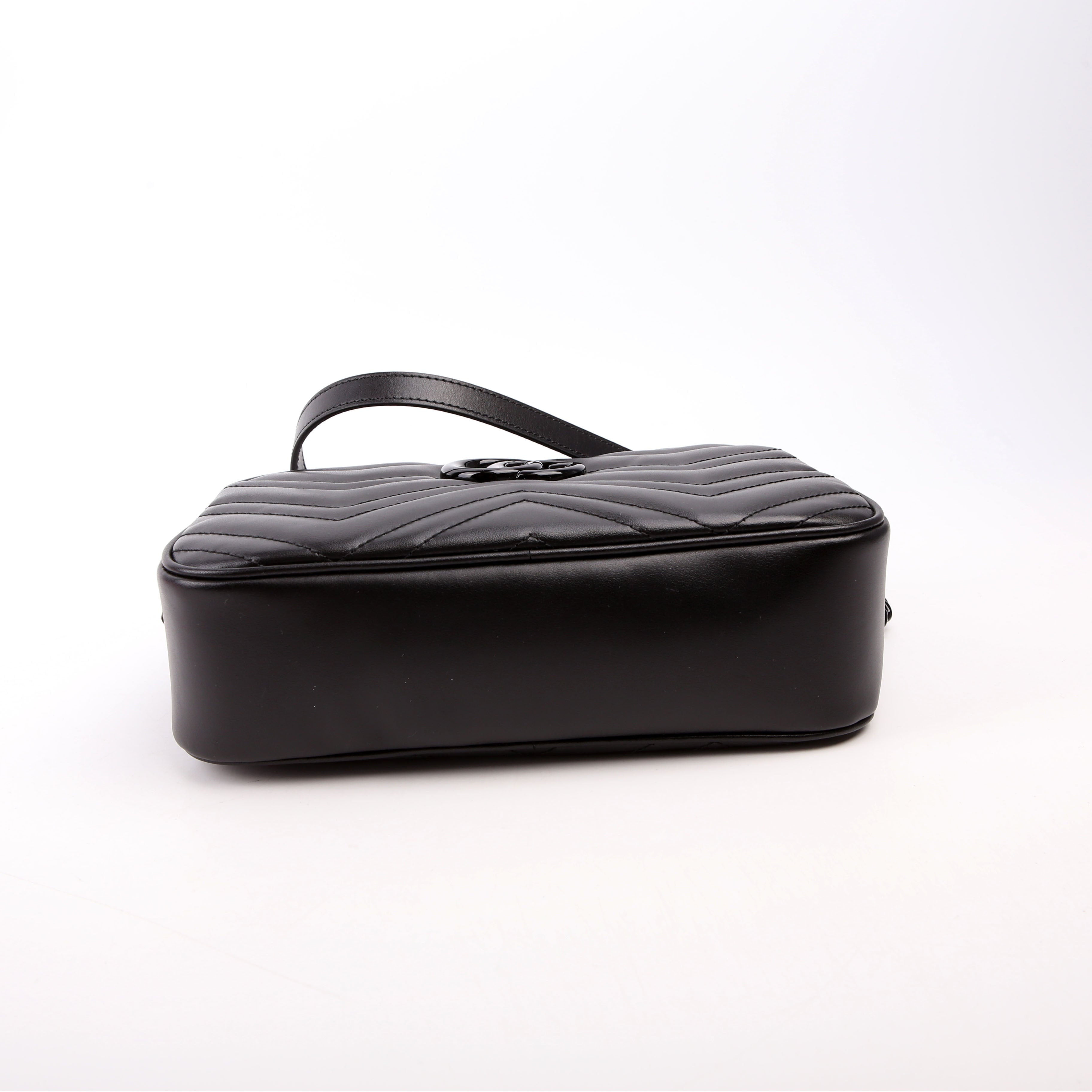 447632 Marmont Small Leather Camera Black
