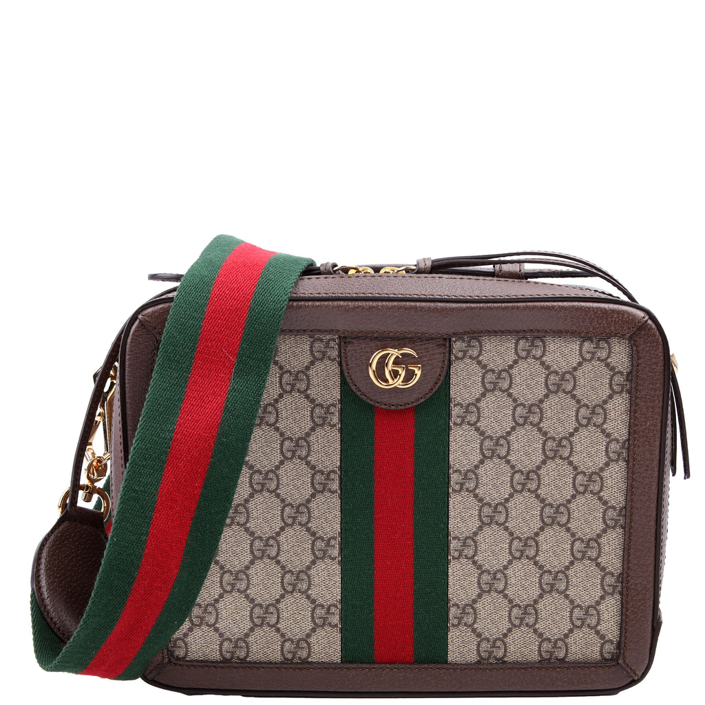 550622 Ophidia GG Small Shoulder Bag Brown