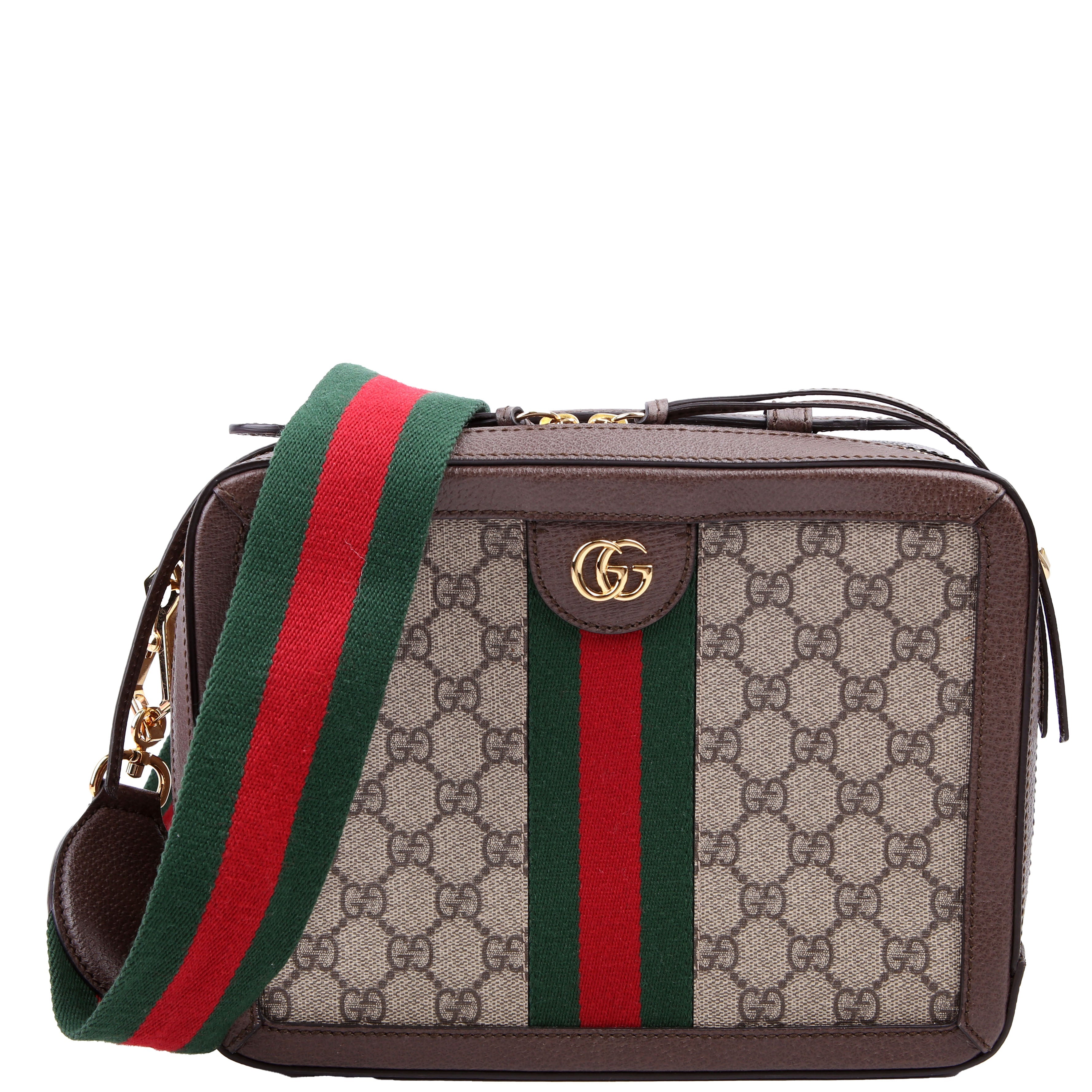 550622 Ophidia GG Small Shoulder Bag Brown