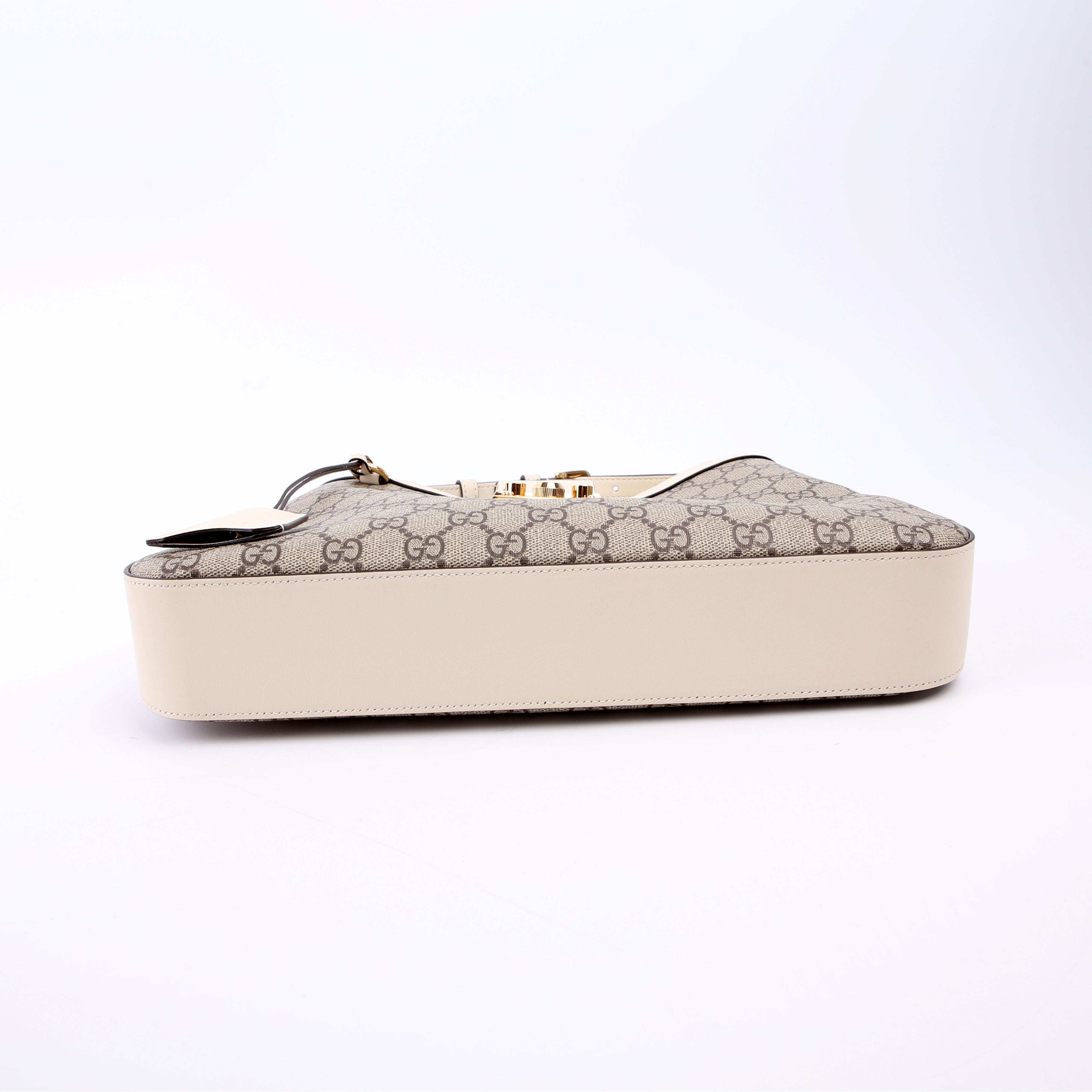 Gucci 795113 Padlock GG Supreme Shoulder Bag White