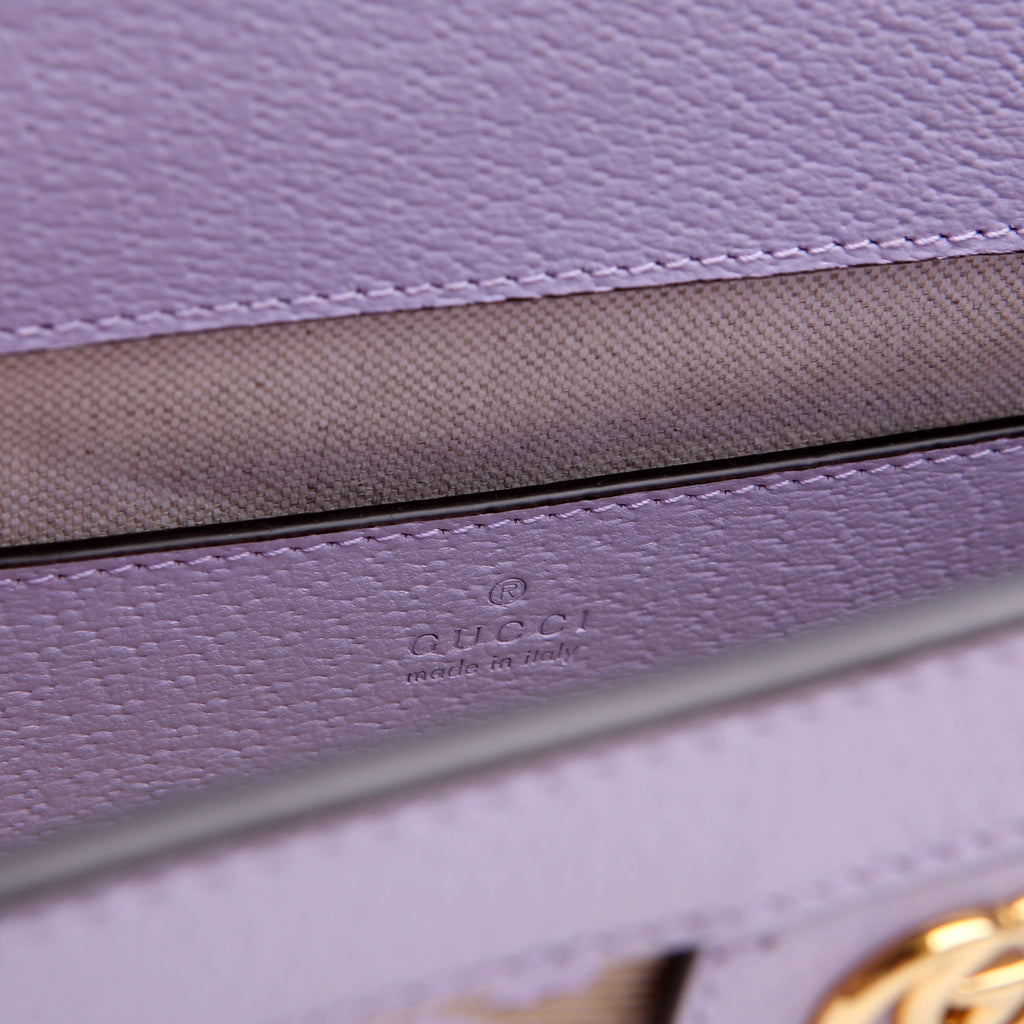 503877 Ophidia Jumbo GG Canvas Small Shoulder Bag Purple