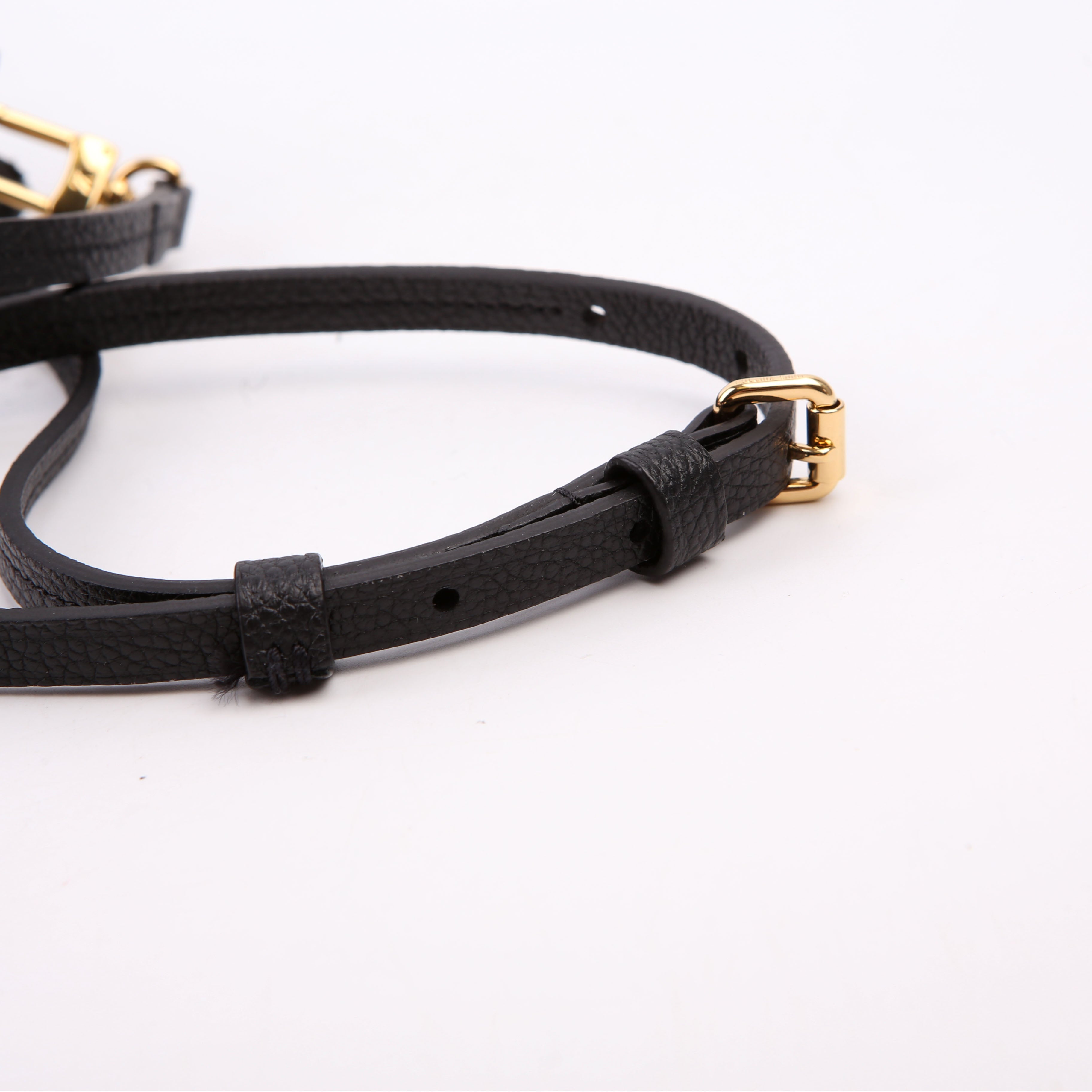Double Zip Pochette Bicolor Empreinte Black