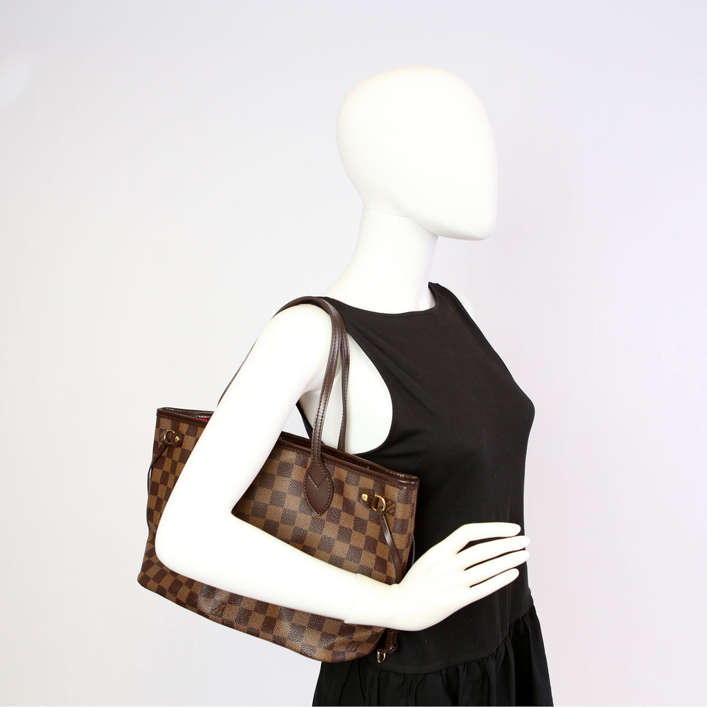 Neverfull with Wallet PM Damier Ebene