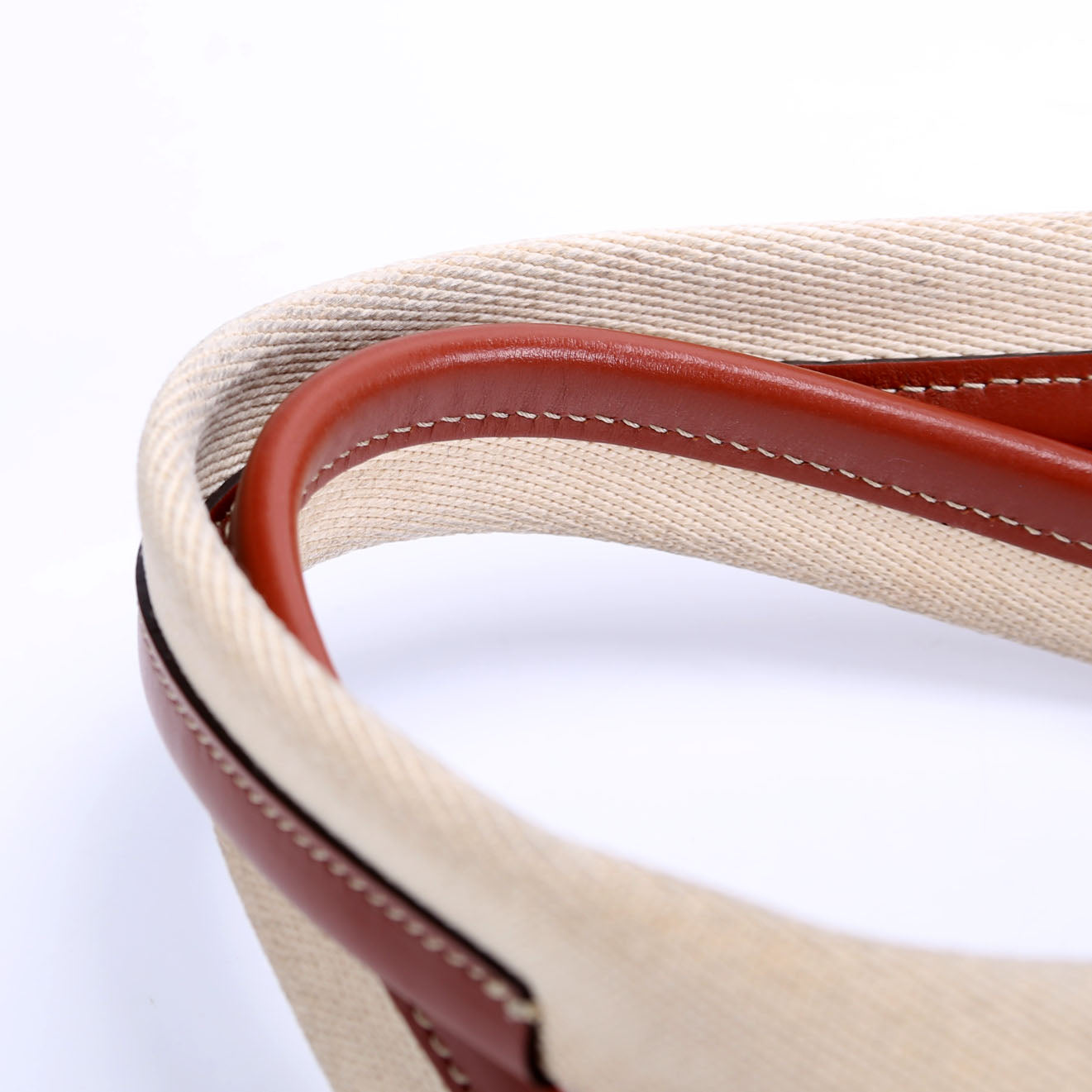 Woody Ribbon Tote Medium Beige/Brown