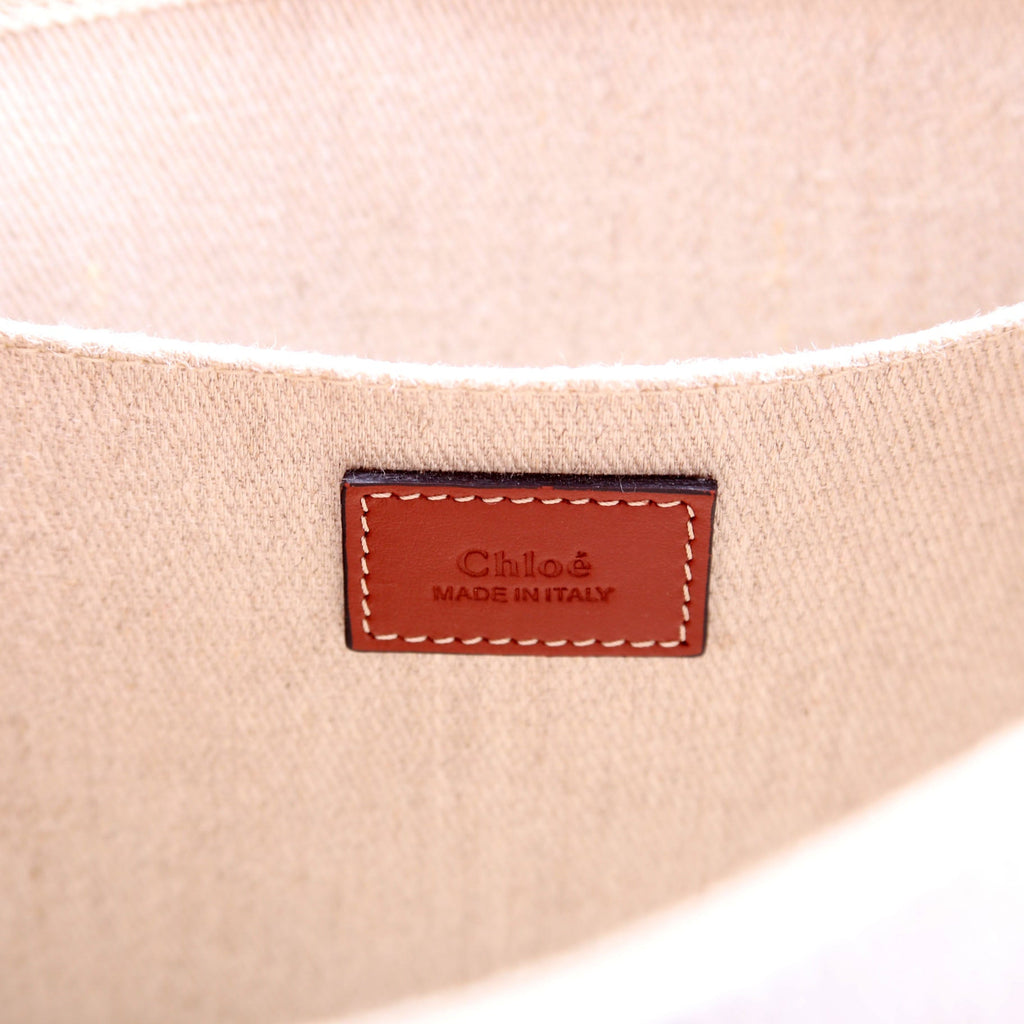 Woody Ribbon Tote Medium Beige/Brown