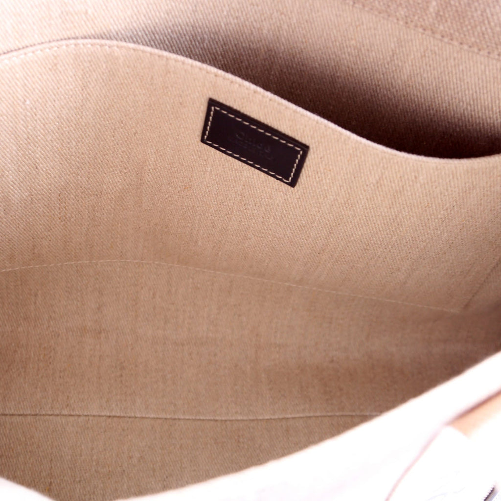 Woody Ribbon Tote Medium Black/Beige