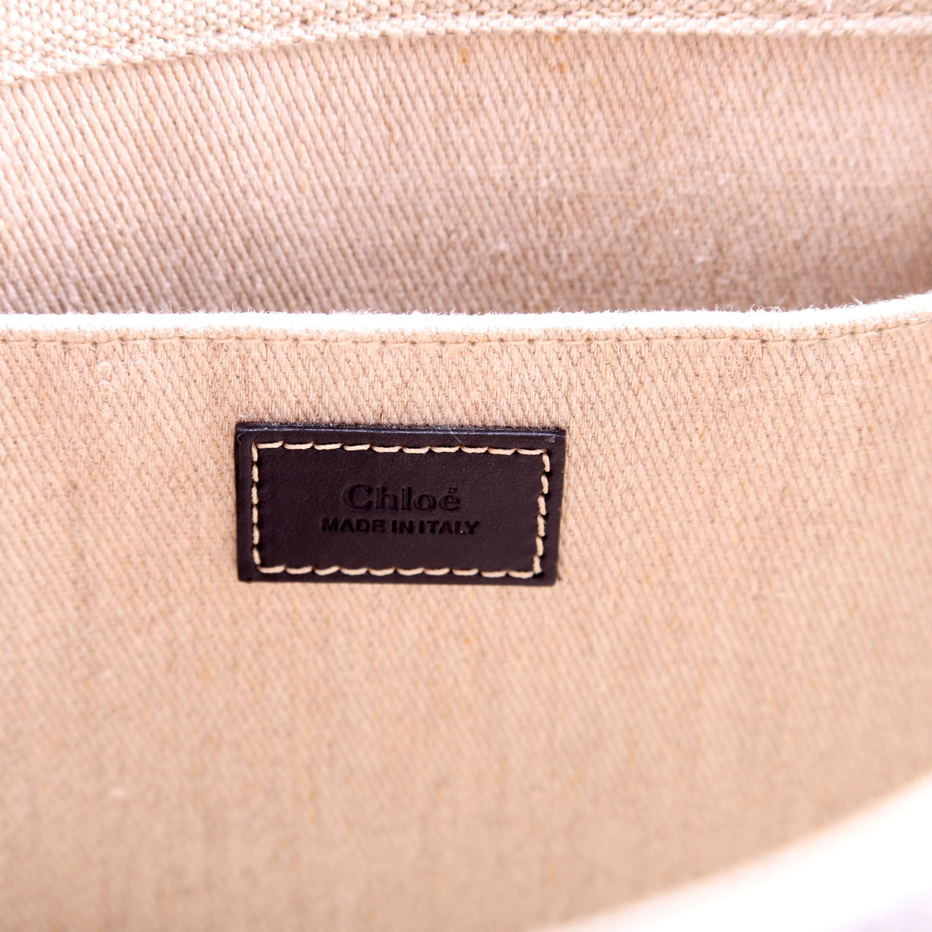 Woody Ribbon Tote Medium Black/Beige