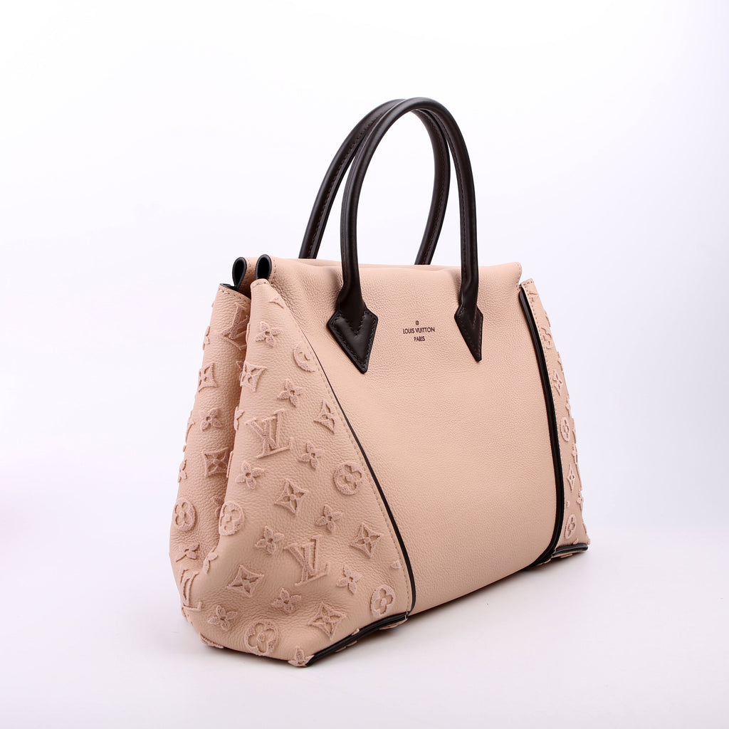 W Tote Veau Cachemire Calfskin Tan/Brown