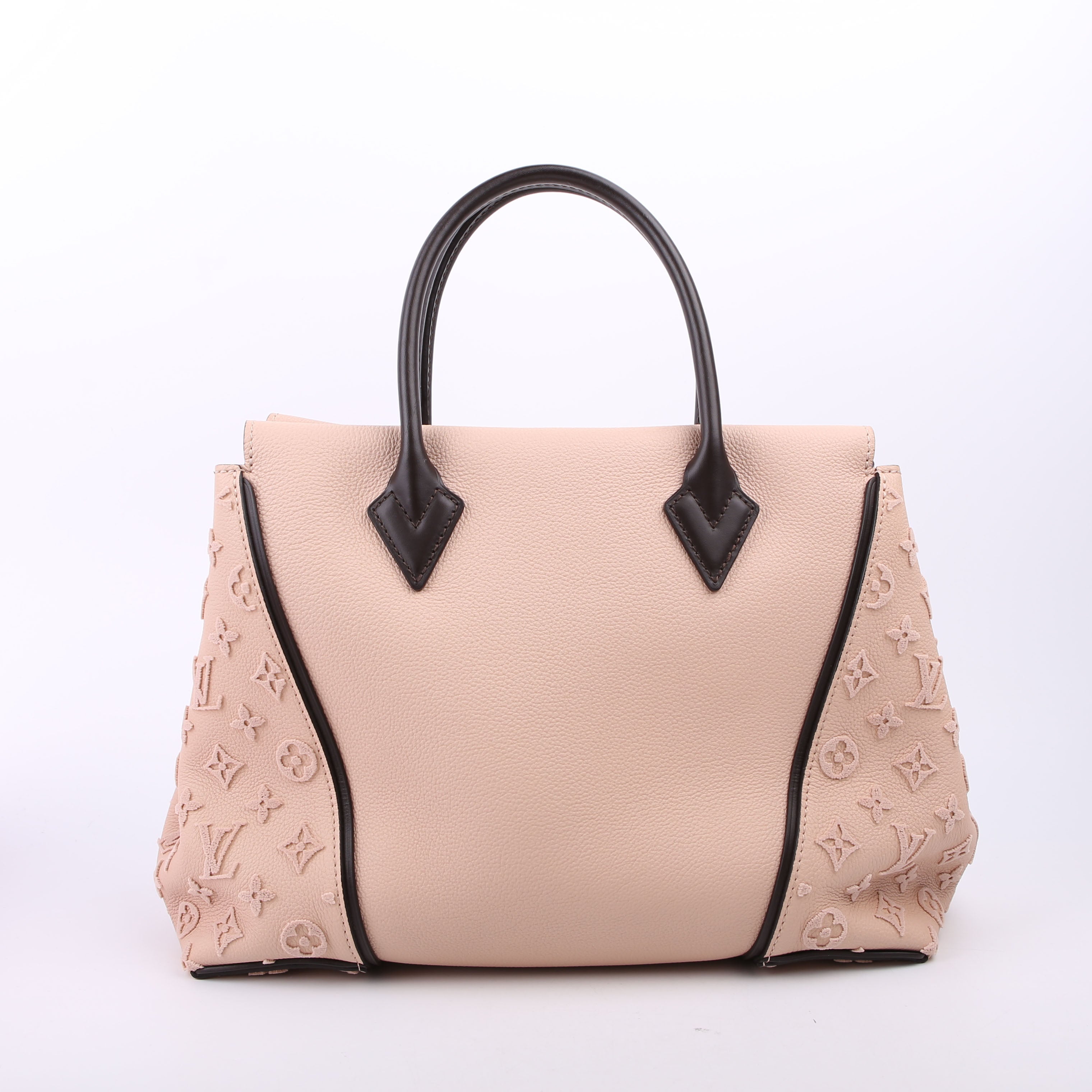 W Tote Veau Cachemire Calfskin Tan/Brown