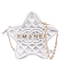Walk Of Fame Star Bag Metallic Lambskin RFID Silver