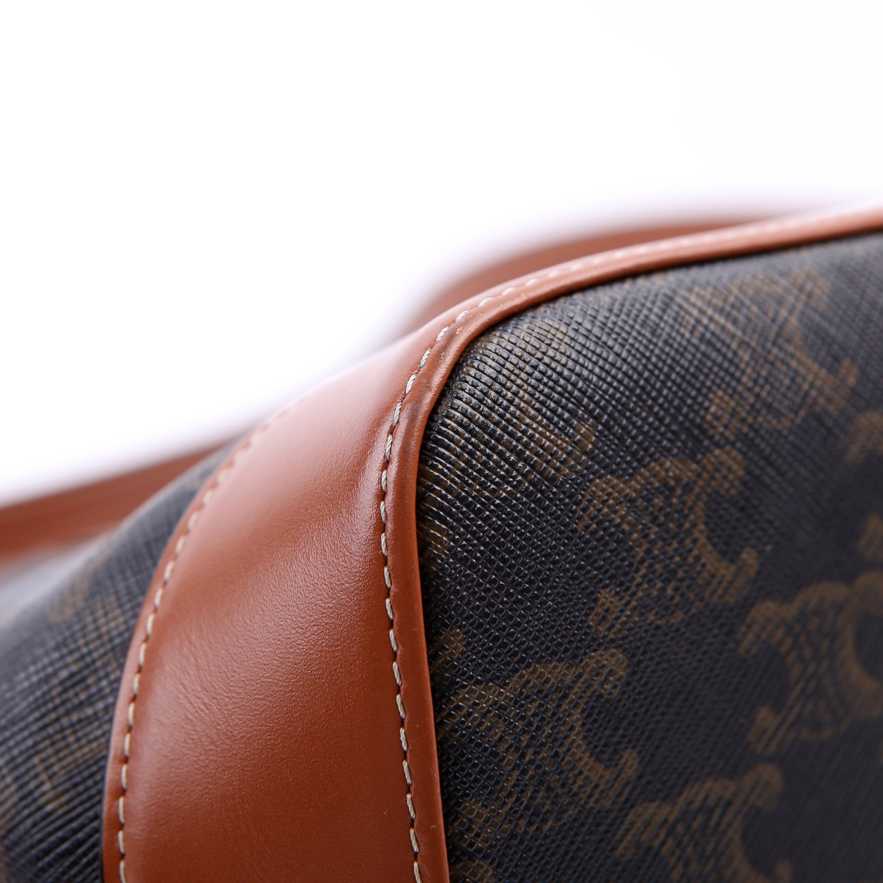 Triomphe Small Bucket Bag Brown