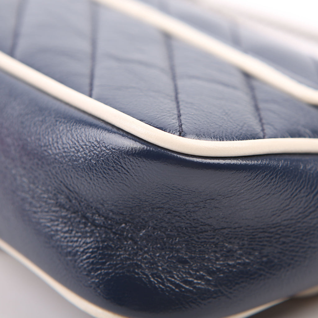 476433 Marmont Torchon Leather Super Mini Flap Blue