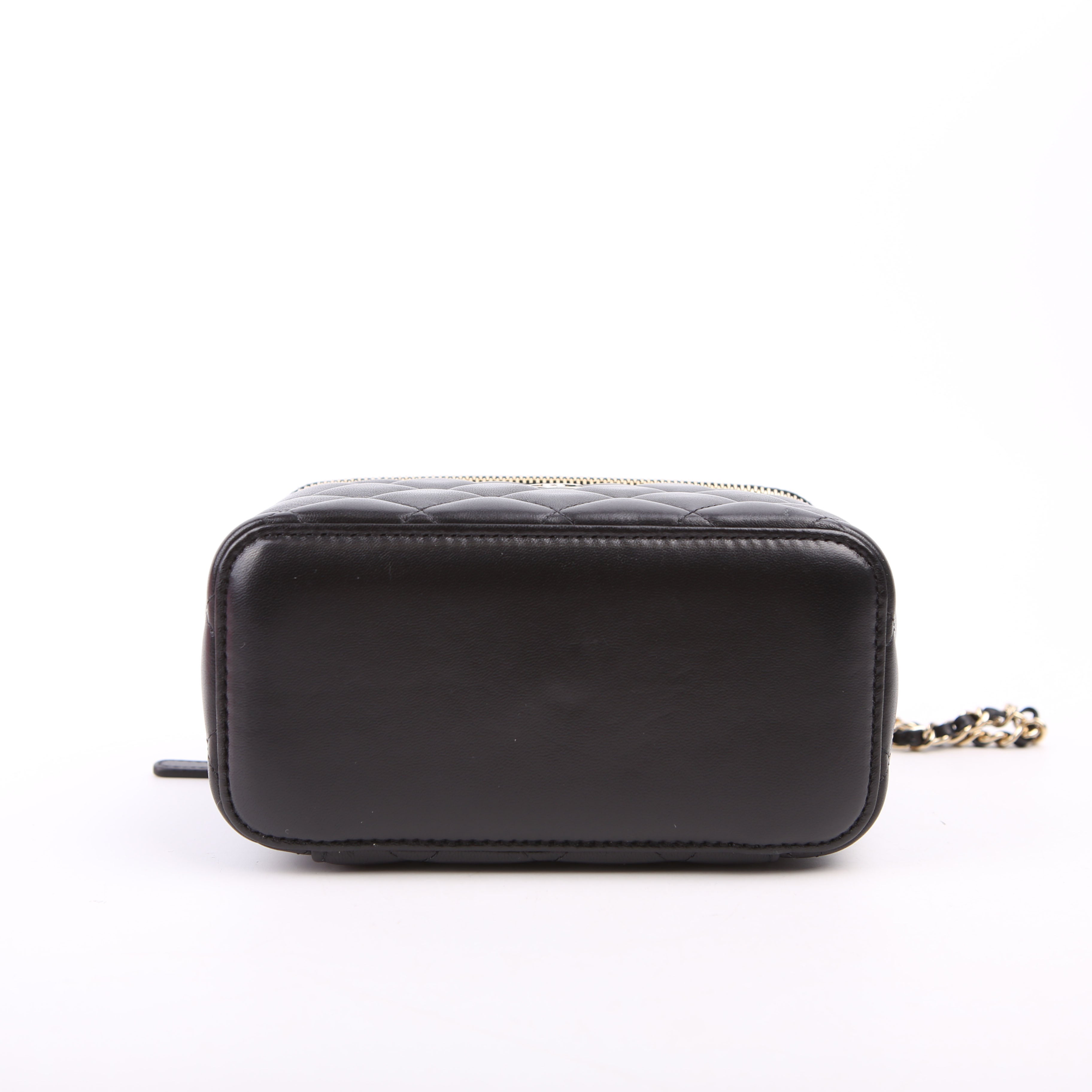 Vanity Case Small with Chain Lambskin 30M Black